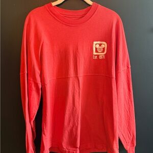 Vintage- inspired Coral Disney World Jersey Long-sleeve